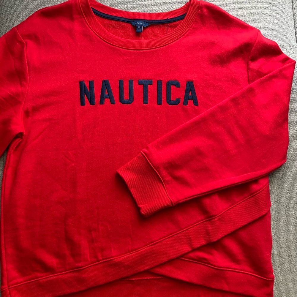 Red Nautica sweater